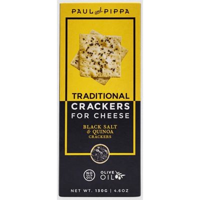 Paul & Pippa Black Salt & Quinoa Cheese Pairing Cracker 10 / 130g