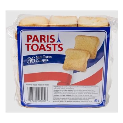 Paris Mini Toasts Canapes 24 / 80g