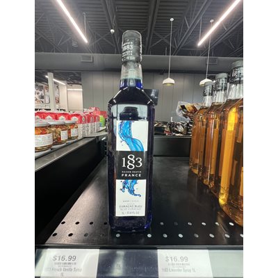 1883 Blue Curacao Syrup 1L
