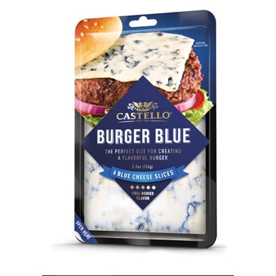 Castello Blue Burger Slices 10 / 150g