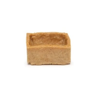 Square 1.5" Sweet Butter Straight Edge Coated Tart Shell 240pc