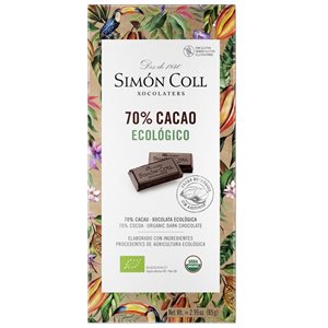 Simon Col Organic 70% Chocolate Bar 12 / 85g