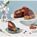 E10201 2 / 8" Chocolate Almond Tortetufo Cake