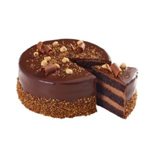 73010 2 / 8" Bacio Chocolate Hazelnut Cake