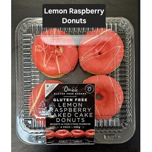 Ohh La La GF Lemon Raspberry Baked Cake Donuts 8pk / 4 296g