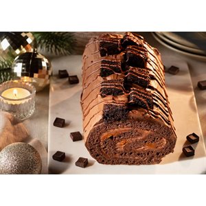 00873 Choc-Caramel 7" Christmas Log 6 / 730g