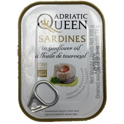 Adriatic Queen Sardines in Sunflower Oil 30 / 105g