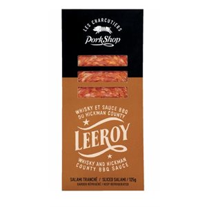 Pork Shop Sliced Salami LEEROY Whiskey & BBQ 12 / 125g