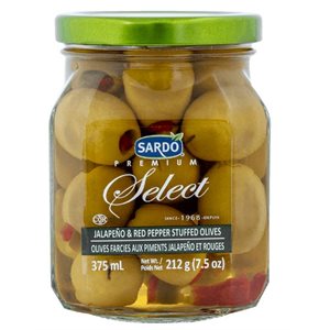 Sardo Jalapeno & Red Pepper Stuffed Olives 6 / 375ml