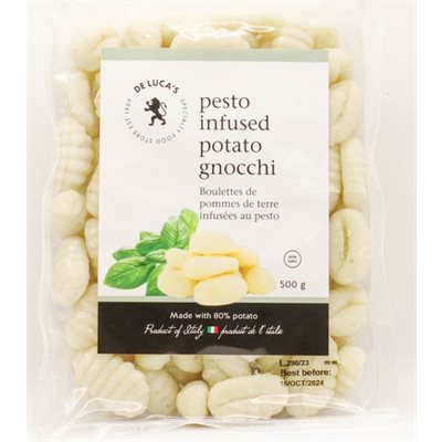 De Luca's Pesto Infused Gnocchi 12 / 500g 80% Potato
