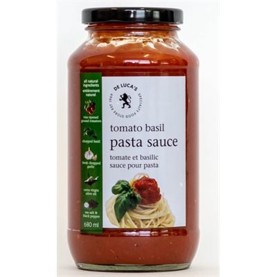 De Luca's Tomato Basil Sauce 12 / 680ml