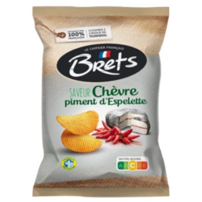 Brets Chips Goat Cheese & Espelette Pepper Flavor 10 / 125g