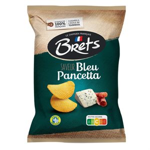 Brets Blue Cheese & Pancetta Chips 10 / 125g