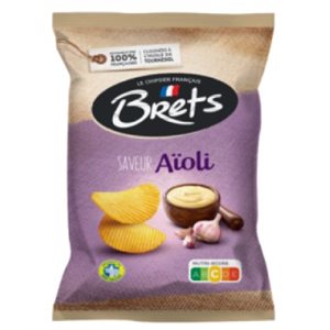 Brets Chips Aioli Garlic Flavor 10 / 125g