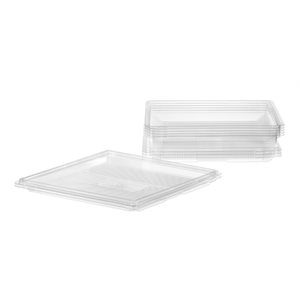 0110150065 Party Tray Clear w / Low Dome 12"x12" 65's
